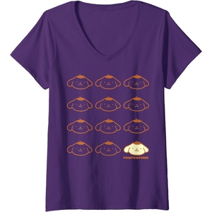 image:imageWomens Pompompurin Real VNeck TShirtPurple
