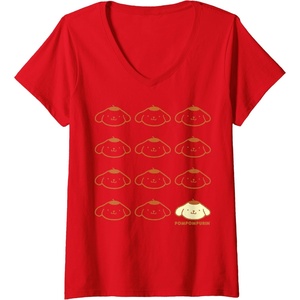 image:imageWomens Pompompurin Real VNeck TShirtRed