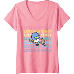 image:imageWomens Tuxedosam Local Only VNeck TShirtPink