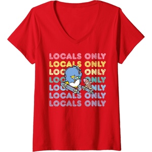 image:imageWomens Tuxedosam Local Only VNeck TShirtRed
