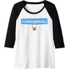 image:imageCinnamoroll Collection Streetwear Logo Raglan Baseball TeeBlackWhite