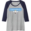 image:imageCinnamoroll Collection Streetwear Logo Raglan Baseball TeeNavy BlueAthletic Heather