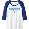 image:imageCinnamoroll Collection Streetwear Logo Raglan Baseball TeeRoyal BlueWhite
