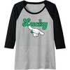 image:imageCinnamoroll Lucky Clover St Patty Day St Patricks Day Raglan Baseball TeeBlackAthletic Heather