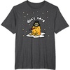 image:imageGudetama the Lazy Egg Japan Dont Care Happy New Years 2020 TShirtDark Heather Grey