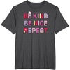 image:imageHello Kitty Be Kind Be Nice Repeat TShirtDark Heather Grey