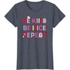 image:imageHello Kitty Be Kind Be Nice Repeat TShirtHeather Blue