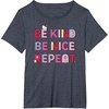 image:imageHello Kitty Be Kind Be Nice Repeat TShirtHeather Blue