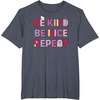 image:imageHello Kitty Be Kind Be Nice Repeat TShirtHeather Blue