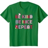 image:imageHello Kitty Be Kind Be Nice Repeat TShirtKelly Green