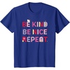 image:imageHello Kitty Be Kind Be Nice Repeat TShirtRoyal Blue