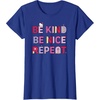 image:imageHello Kitty Be Kind Be Nice Repeat TShirtRoyal Blue