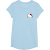 image:imageHello Kitty Front and Back Red Bow Logo Tee Shirt TShirtBaby Blue
