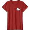 image:imageHello Kitty Front and Back Red Bow Logo Tee Shirt TShirtCranberry Red