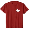 image:imageHello Kitty Front and Back Red Bow Logo Tee Shirt TShirtCranberry Red