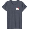 image:imageHello Kitty Front and Back Red Bow Logo Tee Shirt TShirtHeather Blue