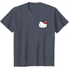 image:imageHello Kitty Front and Back Red Bow Logo Tee Shirt TShirtHeather Blue