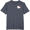image:imageHello Kitty Front and Back Red Bow Logo Tee Shirt TShirtHeather Blue