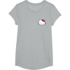 image:imageHello Kitty Front and Back Red Bow Logo Tee Shirt TShirtHeather Grey