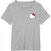 image:imageHello Kitty Front and Back Red Bow Logo Tee Shirt TShirtHeather Grey