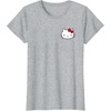 image:imageHello Kitty Front and Back Red Bow Logo Tee Shirt TShirtHeather Grey