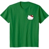 image:imageHello Kitty Front and Back Red Bow Logo Tee Shirt TShirtKelly Green