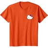 image:imageHello Kitty Front and Back Red Bow Logo Tee Shirt TShirtOrange