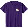 image:imageHello Kitty Front and Back Red Bow Logo Tee Shirt TShirtPurple