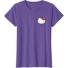 image:imageHello Kitty Front and Back Red Bow Logo Tee Shirt TShirtPurple Heather
