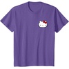 image:imageHello Kitty Front and Back Red Bow Logo Tee Shirt TShirtPurple Heather