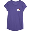 image:imageHello Kitty Front and Back Red Bow Logo Tee Shirt TShirtPurple Heather