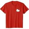 image:imageHello Kitty Front and Back Red Bow Logo Tee Shirt TShirtRed