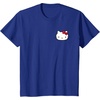 image:imageHello Kitty Front and Back Red Bow Logo Tee Shirt TShirtRoyal Blue