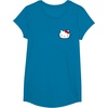 image:imageHello Kitty Front and Back Red Bow Logo Tee Shirt TShirtSapphire Blue