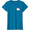 image:imageHello Kitty Front and Back Red Bow Logo Tee Shirt TShirtSapphire Blue