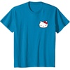 image:imageHello Kitty Front and Back Red Bow Logo Tee Shirt TShirtSapphire Blue