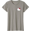 image:imageHello Kitty Front and Back Red Bow Logo Tee Shirt TShirtSlate Grey