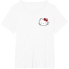 image:imageHello Kitty Front and Back Red Bow Logo Tee Shirt TShirtWhite