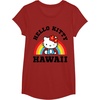 image:imageHello Kitty Hawaii Rainbow Tee Shirt TShirtCranberry Red
