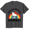 image:imageHello Kitty Hawaii Rainbow Tee Shirt TShirtDark Heather Grey