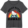image:imageHello Kitty Hawaii Rainbow Tee Shirt TShirtDark Heather Grey