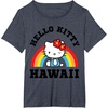 image:imageHello Kitty Hawaii Rainbow Tee Shirt TShirtHeather Blue