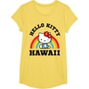 image:imageHello Kitty Hawaii Rainbow Tee Shirt TShirtLemon Yellow