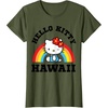 image:imageHello Kitty Hawaii Rainbow Tee Shirt TShirtOlive Green