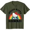 image:imageHello Kitty Hawaii Rainbow Tee Shirt TShirtOlive Green