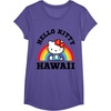 image:imageHello Kitty Hawaii Rainbow Tee Shirt TShirtPurple Heather
