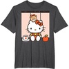 image:imageHello Kitty Hot Chocolate Weather TShirtDark Heather Grey