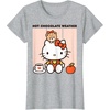 image:imageHello Kitty Hot Chocolate Weather TShirtHeather Grey