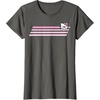 image:imageHello Kitty Nerd Glasses Retro Stripe Tee Shirt TShirtAsphalt Grey