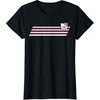 image:imageHello Kitty Nerd Glasses Retro Stripe Tee Shirt TShirtBlack